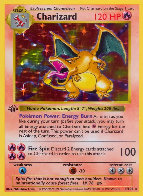 Illustrative image for Charizard · Base Set Single