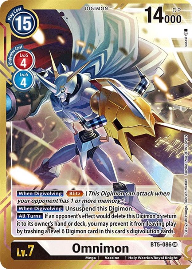 Illustrative image for Digimon Omnimon BT5-086